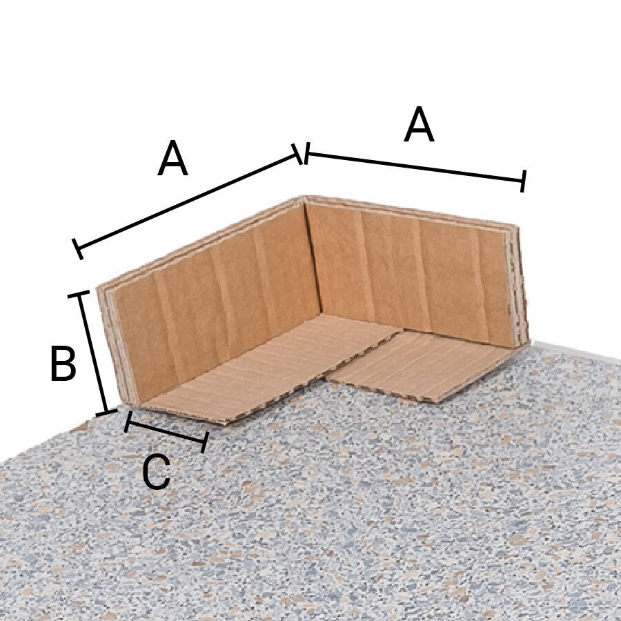 Fertig aufgebaute Anlieferung mit fest verklebten Innenschenkeln Fertig aufgebaute Anlieferung mit fest verklebten Innenschenkeln