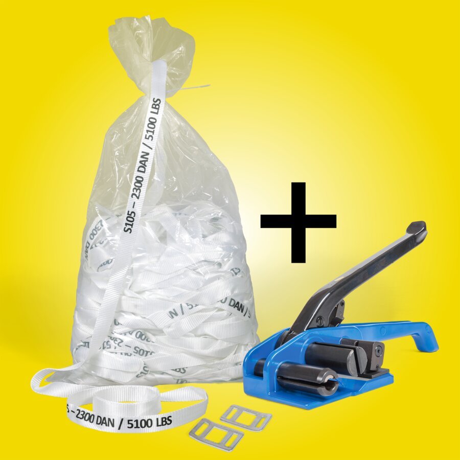 Gnstig im Spar-Set: Lashband + Spanngert + Doppelstegverschlsse