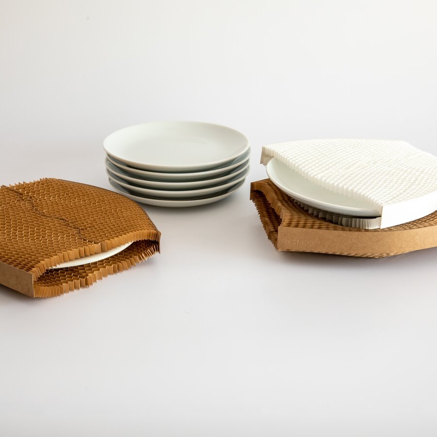 ... oder groe runde Produkte wie Teller: Die Schutzhlle bietet einen zuverlssigen Kratz- und Stoschutz