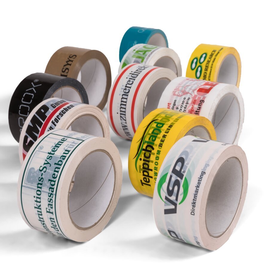 Individuell gestaltetes Klebeband fllt auf und ist somit der ideale Werbetrger auf dem Weg zu Ihrem Kunden