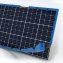 Solarpanel mit blauem Edge Pad U-Profil