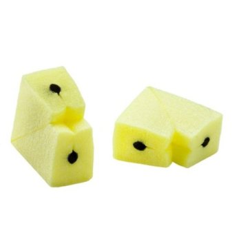 Eckenschutz aus druckbeständigem Schaumstoff mit Innenlochverstärkung für scharfkantige Produkte