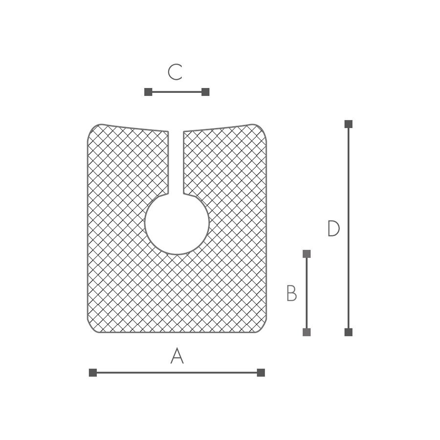 Abmessungen des Schaumprofils (siehe Preistabelle) Abmessungen des Schaumprofils (siehe Preistabelle)
