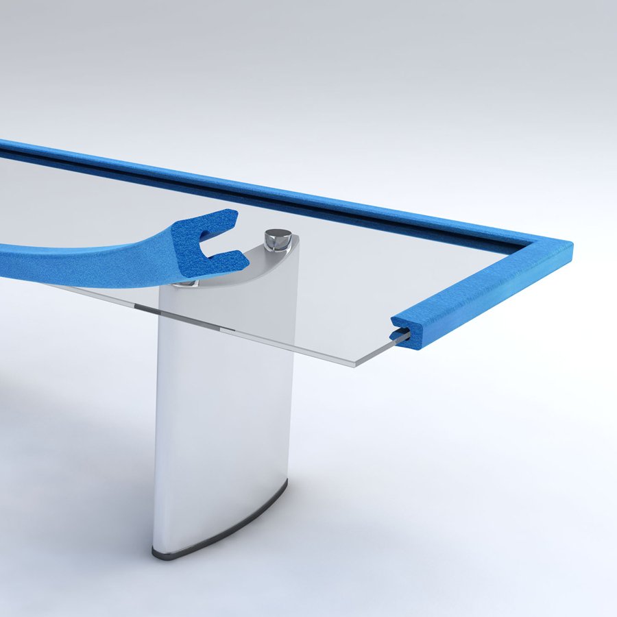 Die U-Schaumprofile eignen sich speziell fr Kanten von 12 bis 18 mm Strke