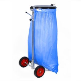Mobiler Mllsackstnder mit groen Rdern