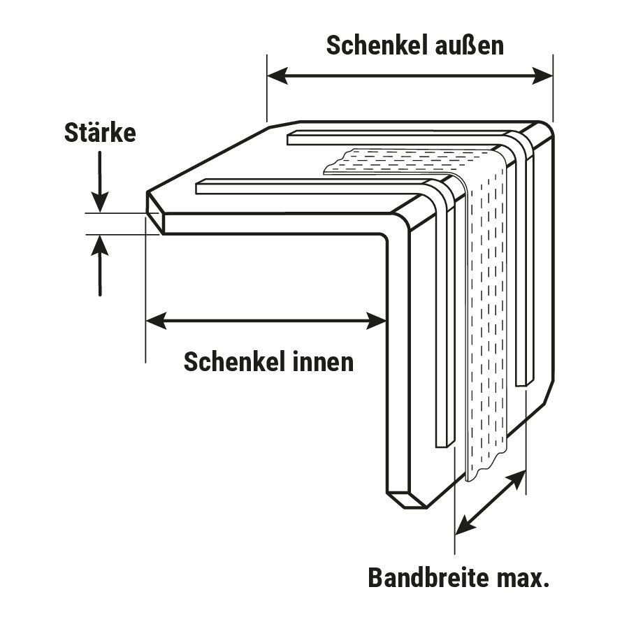 Kantenschutzecken, extra stark