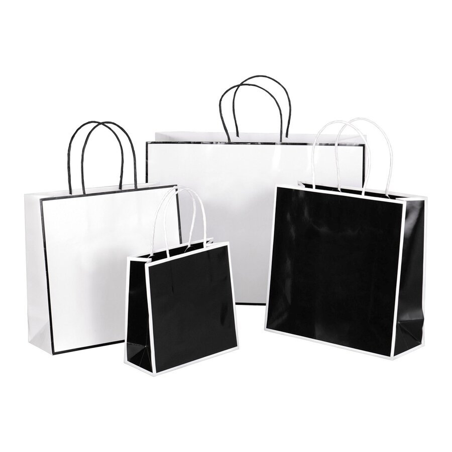 Die Papier-Tragetaschen Caro berzeugen durch ihre edle Glanzlamination