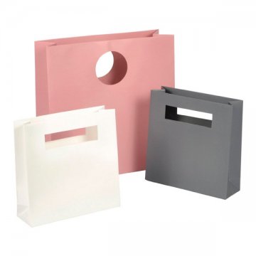 Papiertragetaschen Avantgarde sind in 2 Größen und 3 verschiedenen Farben erhältlich
