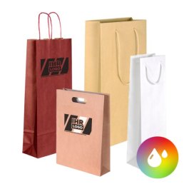 Flaschentte aus Kraftpapier, individuell bedruckt