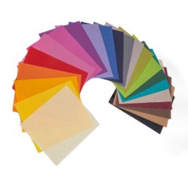 Farbiges Seidenpapier im Bogenformat