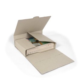 Drehfix Buchverpackung aus Graspapier Drehfix Buchverpackung aus Graspapier