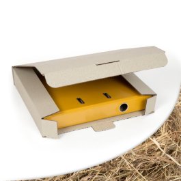 Ordnerverpackung aus Graspapier