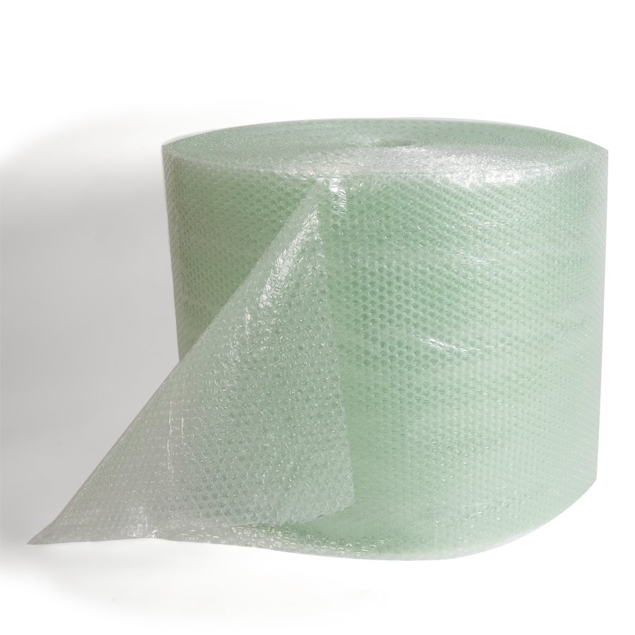 Rolle Luftpolsterfolie wird abgewickelt