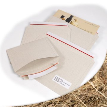 Kartonversandtasche aus Graskarton - in unterschiedlichen Größen erhältlich