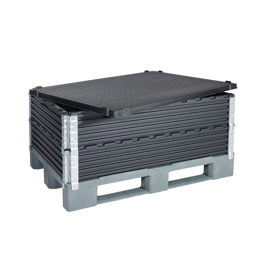 Deckel fr Palettenaufsatzrahmen aus hochwertigem Kunststoff