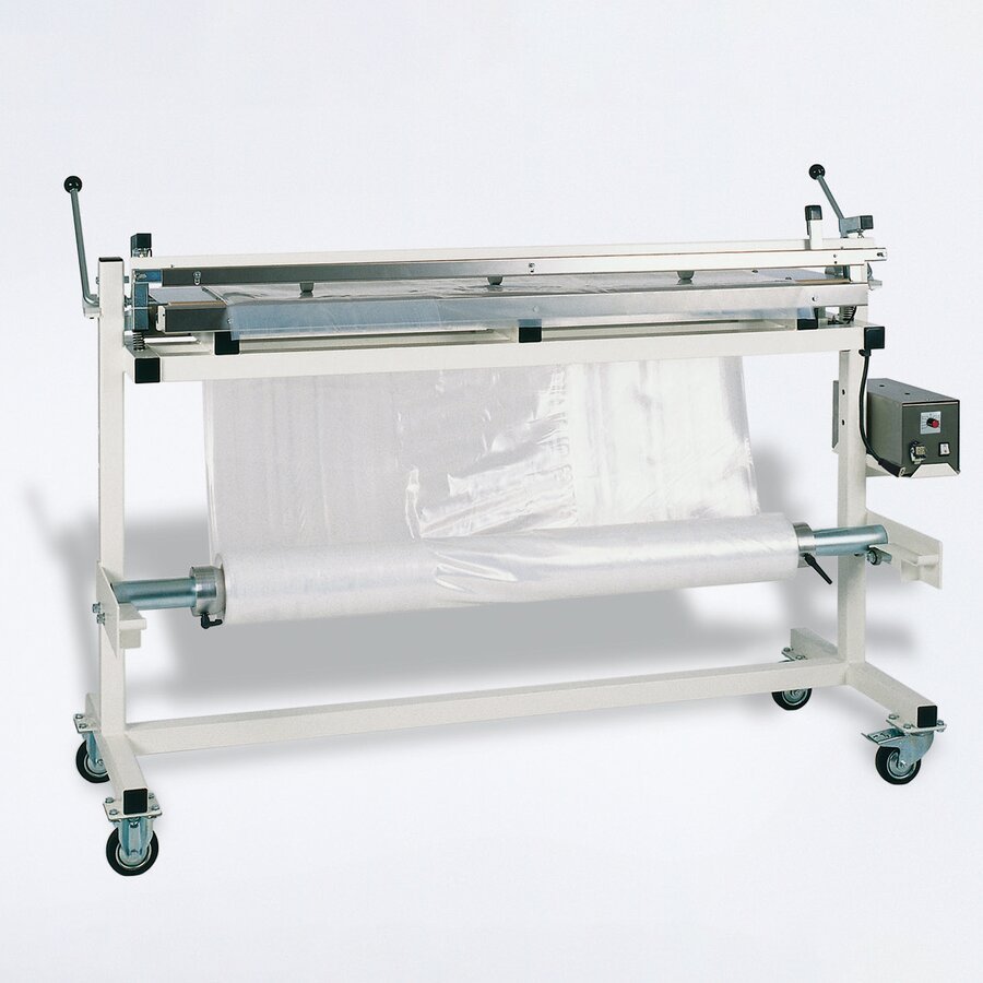 Mobil einsetzbares Schrumpfhaubenschweigert zum individuellen Fertigen von Schrumpfhauben