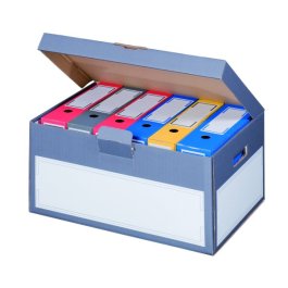 Archivbox mit Deckel, farbig