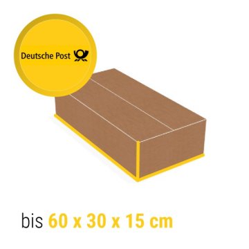 30 Warensendung Maxibrief Karton TESTSET DHL Briefkasten 3cm HÖHE DIN A4 A5 NEU 