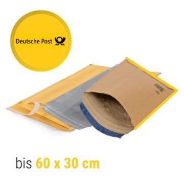 Hier finden Sie passende Versandtaschen für das Format "Maxibrief Plus" der Deutschen Post