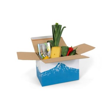 Thermokarton mit Selbstklebe-Verschluss