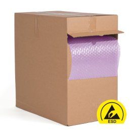 ESD-Luftpolsterfolie, antistatisch Spendebox
