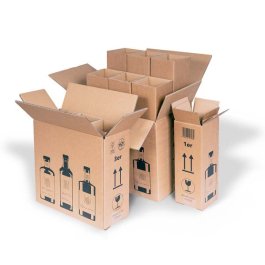 Versandkarton fr Ginflaschen