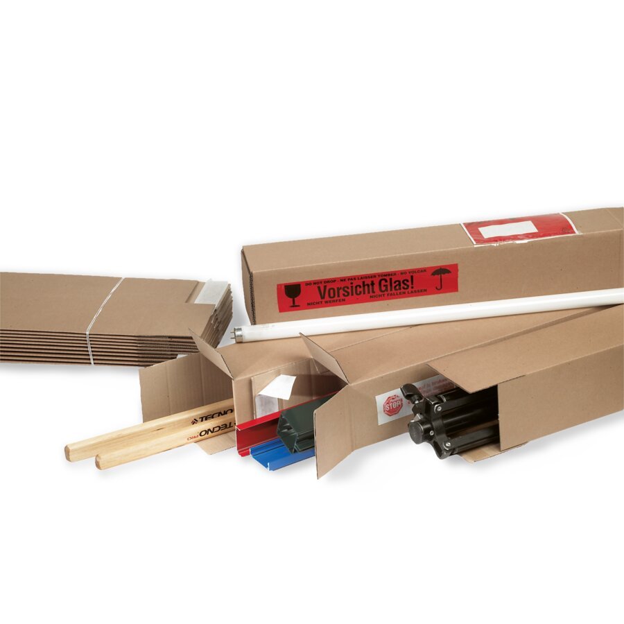 In unterschiedlichen Abmessungen auch fr sehr lange Packstcke