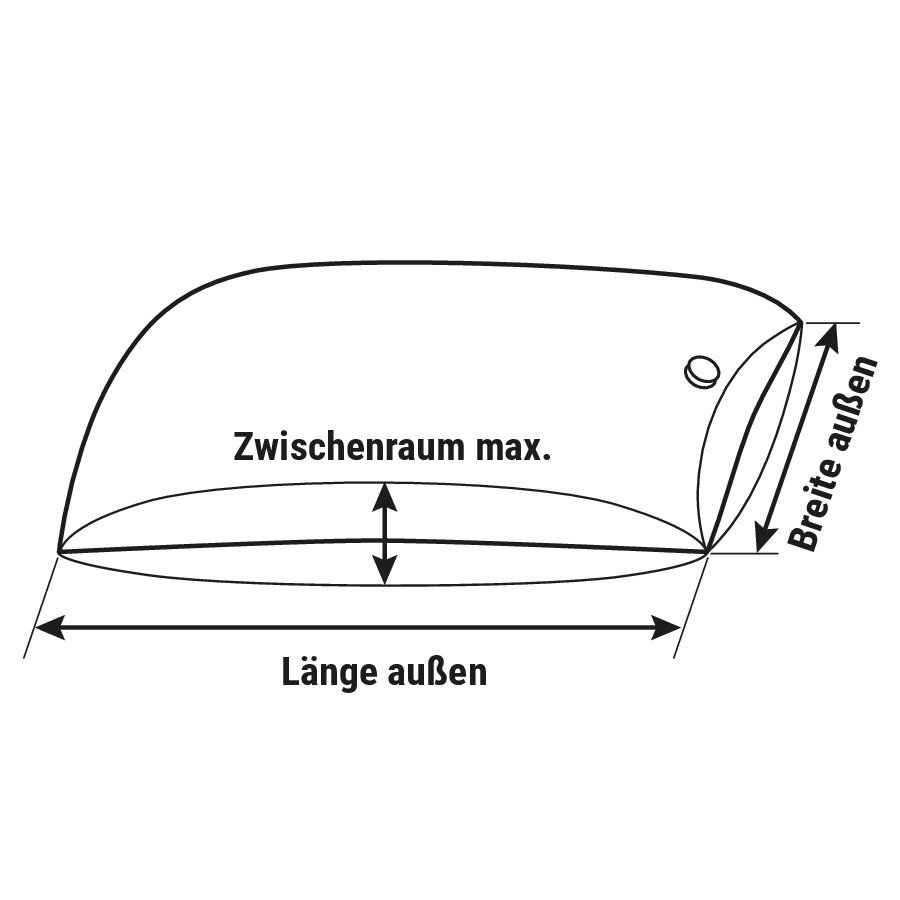 Stauscke aus Kraftpapier (2-lagig) mit Mehrwegventil