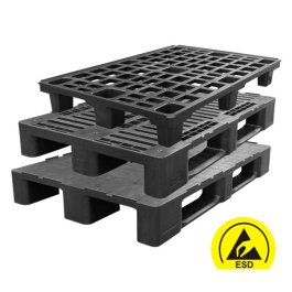ESD-Kunststoffpaletten, leitfhig