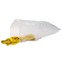 Wasserlsliche Folienscke, mit Verschlussband