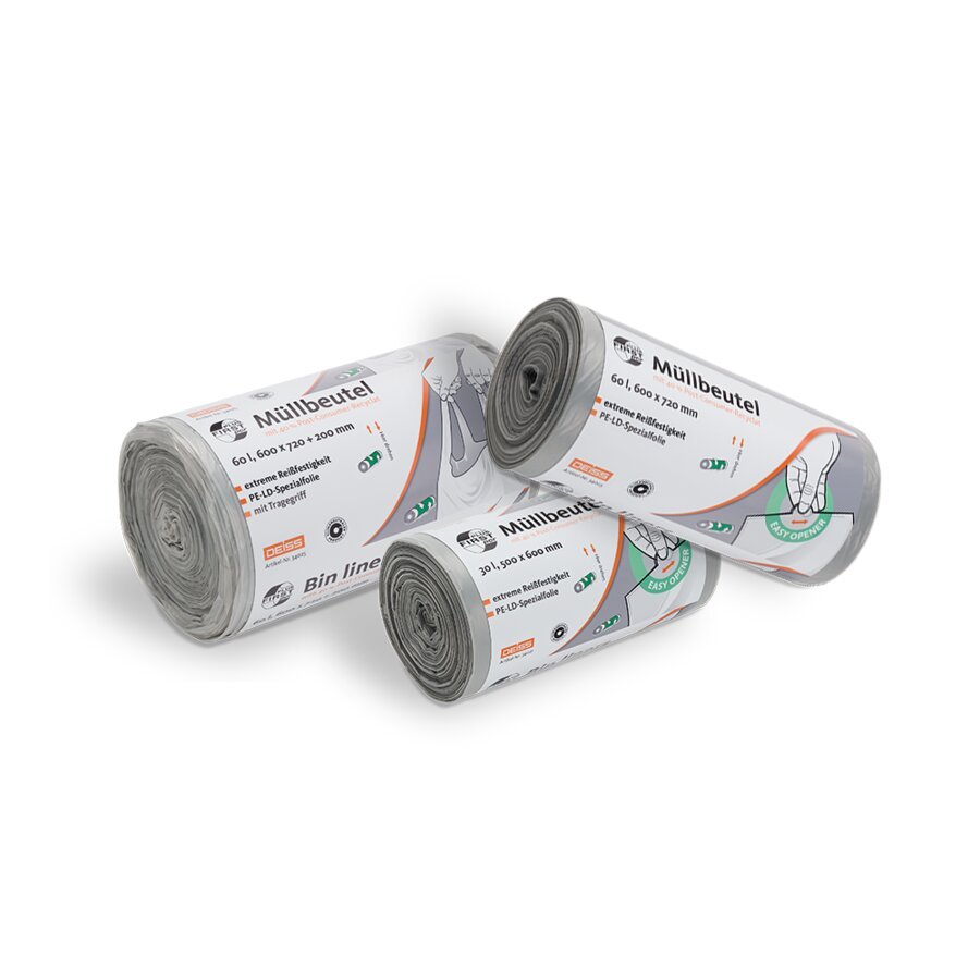 Abfallscke recycelt, klimaneutral