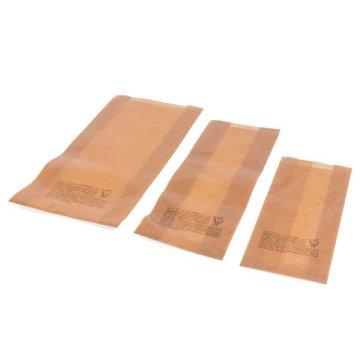 Seitenfaltenbeutel aus Naturpapier in drei verschiedenen Größen erhältlich