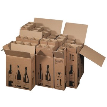 Flaschenverpackungen mit Automatikeinlage, DHL- und UPS-zertifiziert