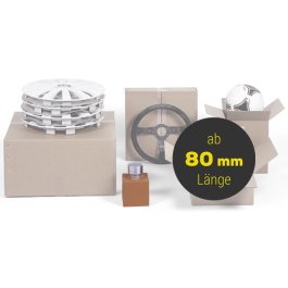 Quadratische Kartons aus Wellpappe ab 80 mm