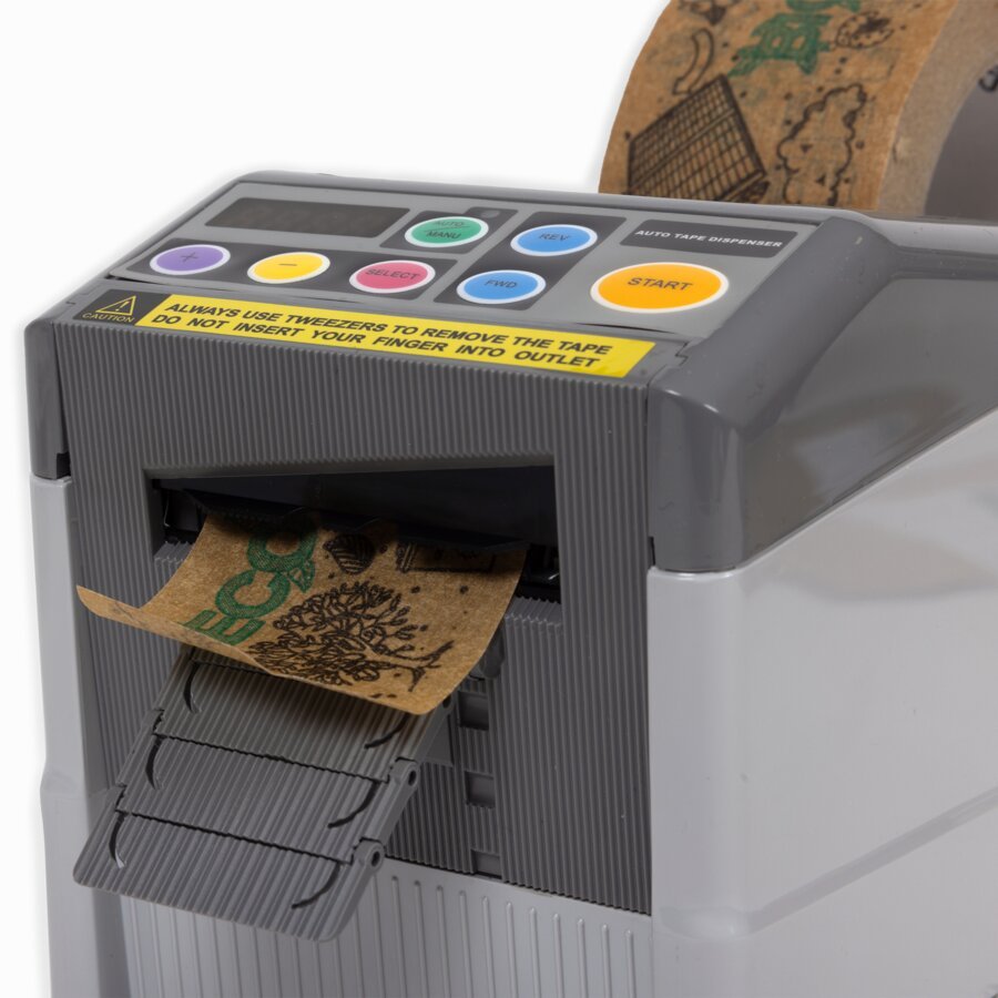 Einfache Bedienung und schnelle Ausgabe der Klebebandstreifen