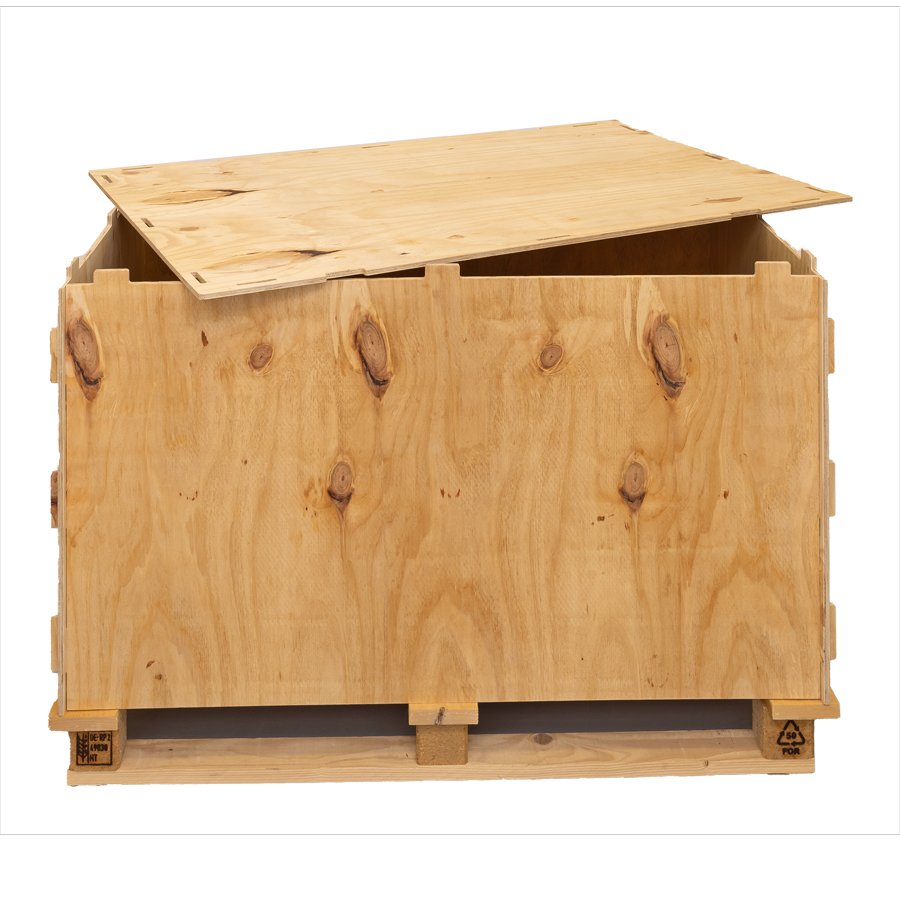 Holzsteckkiste ist adbeckbar durch praktischen Deckel
