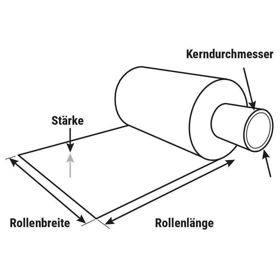 Recycling-Mini-Stretchfolie, transparent