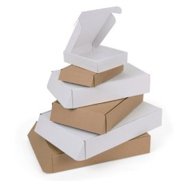 Klappschachtel mit &Ouml;ffnung auf der Breitseite