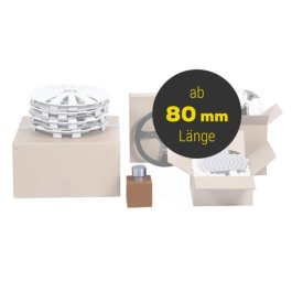 Quadratische Kartons aus Wellpappe ab 80 mm