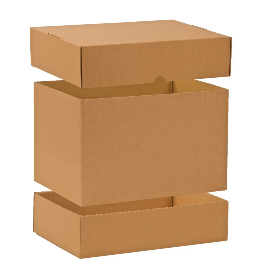 Hhenvariabler Versandkarton dank einsetzbaren Ringen