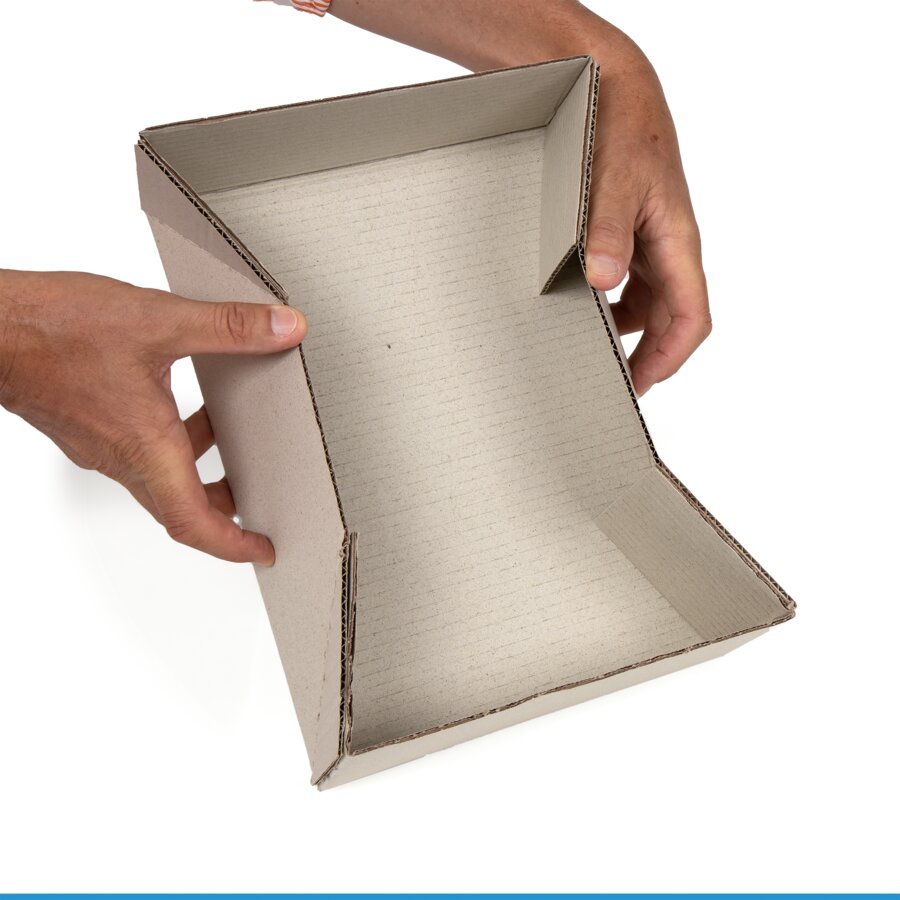 Mit einem Griff aufgebaut