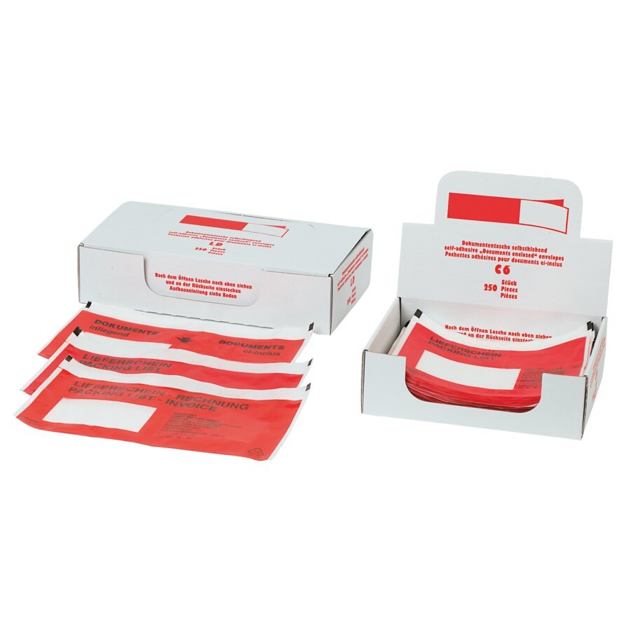 Dokumententaschen sch�tzen Ihre Begleitpapiere vor Schmutz und N�sse w�hrend des Versands