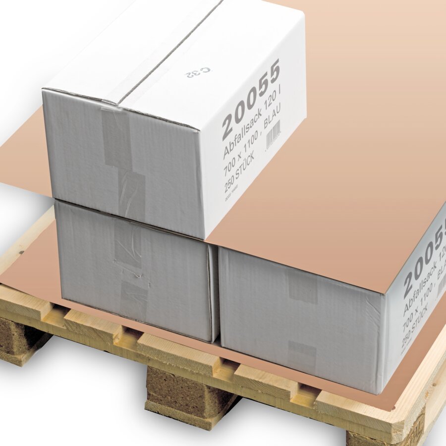 Wellpapp-Zuschnitte zur Trennung einzelner Paketlagen auf der Palette