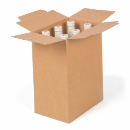 Flaschenkarton mit integriertem Gefache