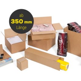 Faltkarton 1-2-wellig braun, ab 350 mm Lnge