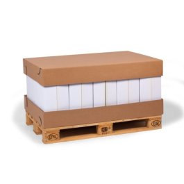 Palettenboden und Palettendeckel aus Wellpappe