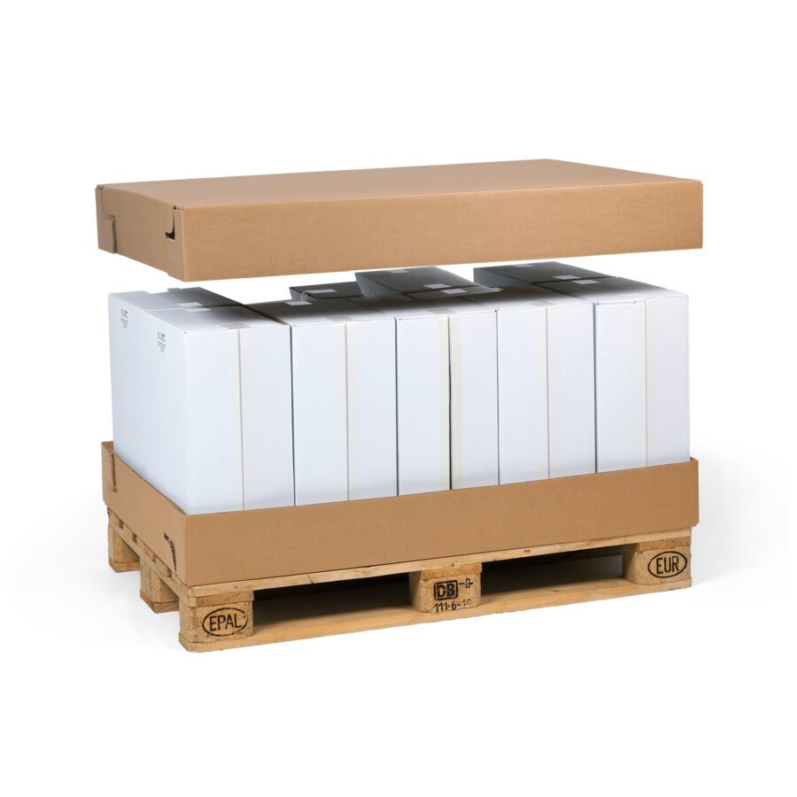 Stülpdeckel aus stabiler 2-welliger Kraftliner-Qualität Stülpdeckel aus stabiler 2-welliger Kraftliner-Qualität