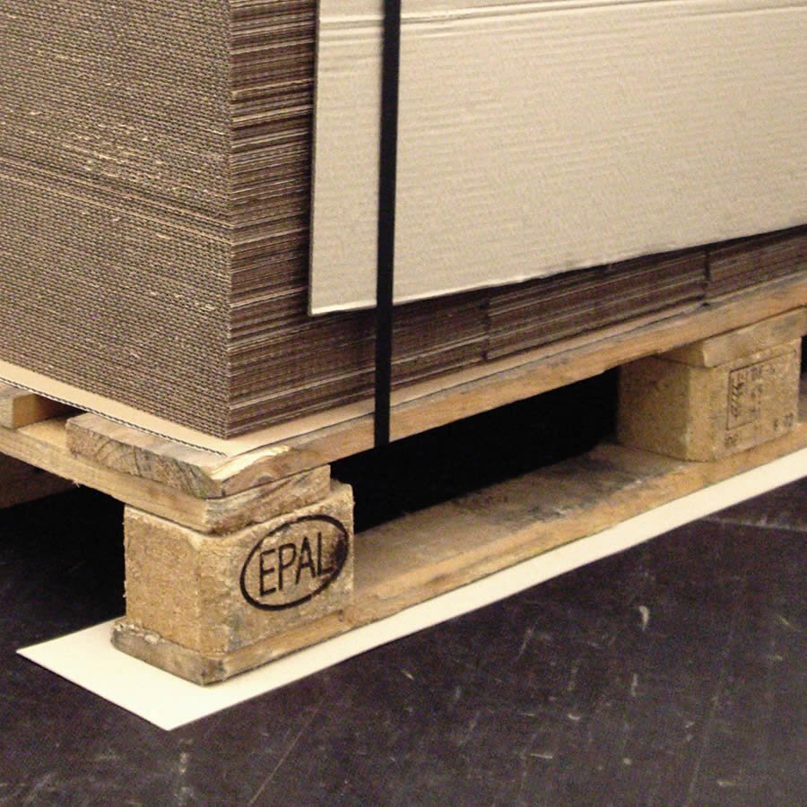 Optimale Sicherung von Paletten vor dem Verrutschen whrend des Transports