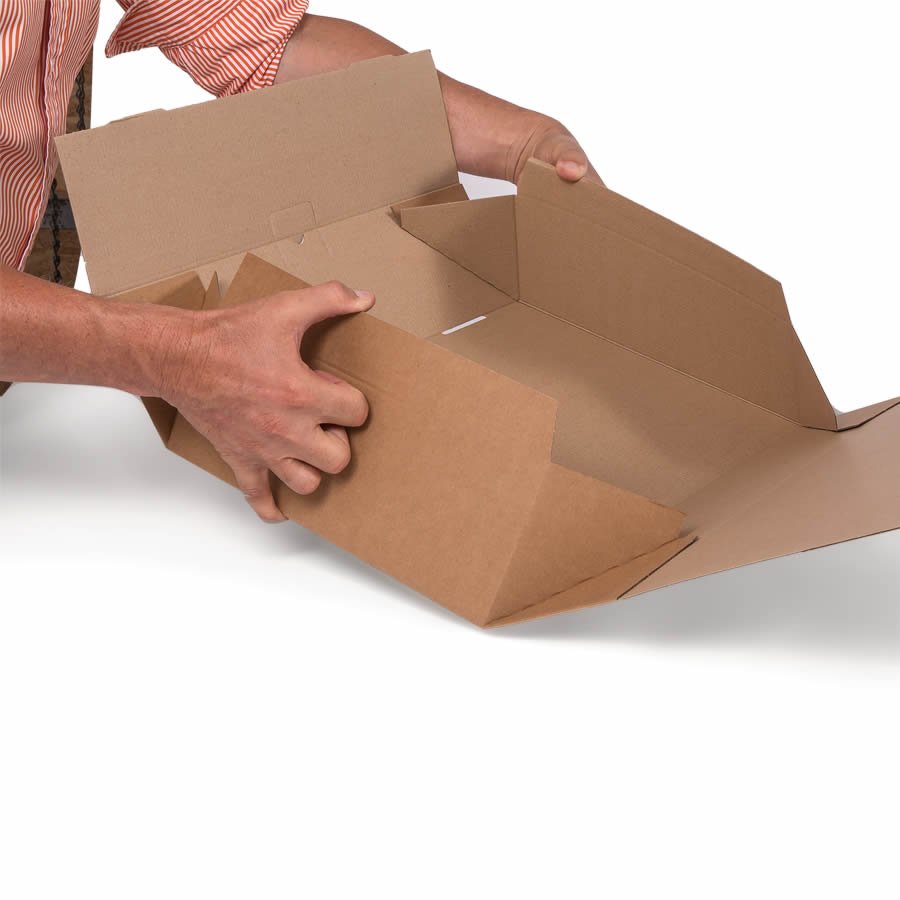 ber die klappbaren Seitenwnde ist der Karton im Handumdrehen aufgebaut