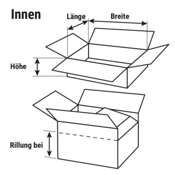 Faltkarton mit Selbstklebeverschluss und Automatikboden